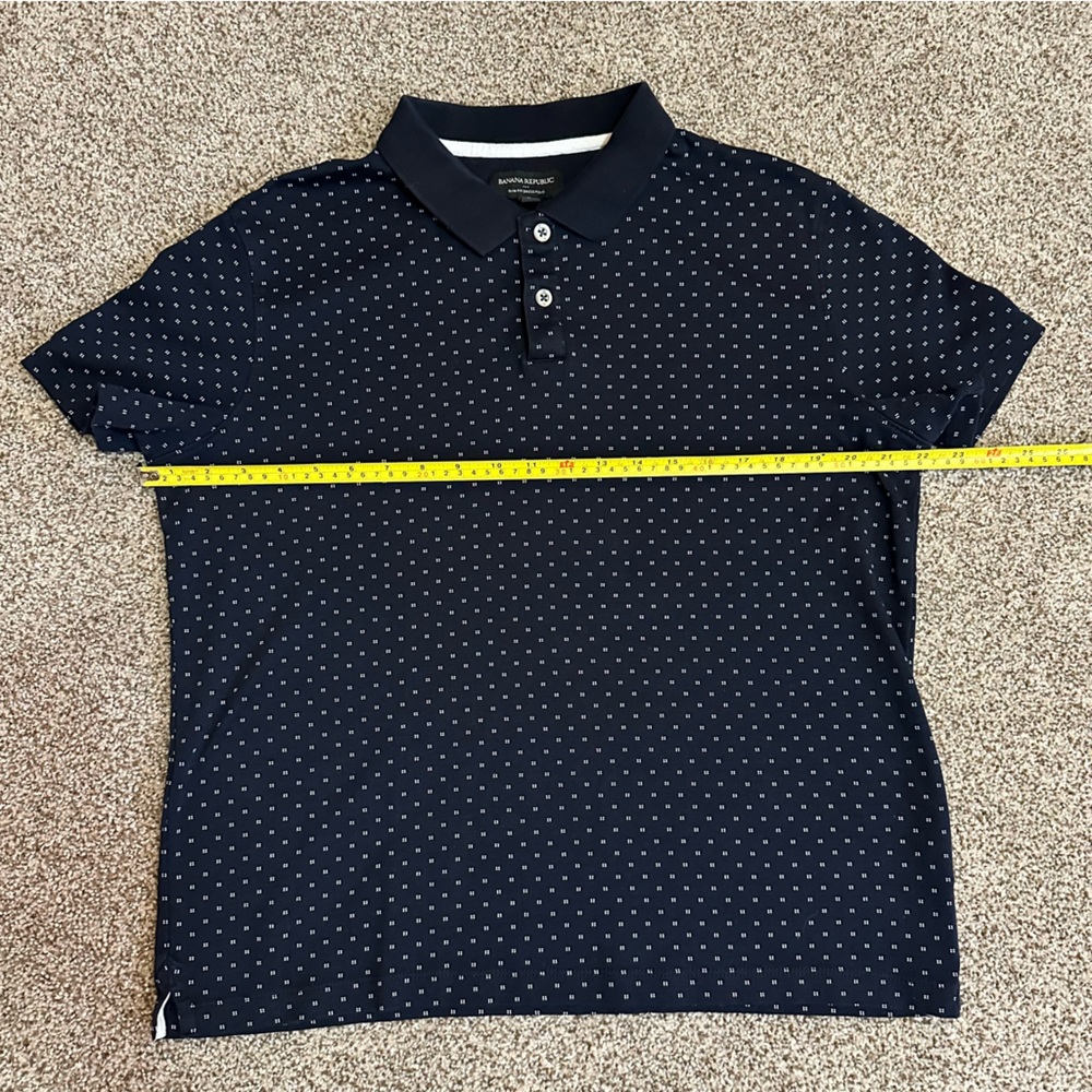 Banana Republic Factory Men's Slim Fit Dress Polo - Size L - Picture 6 of 9